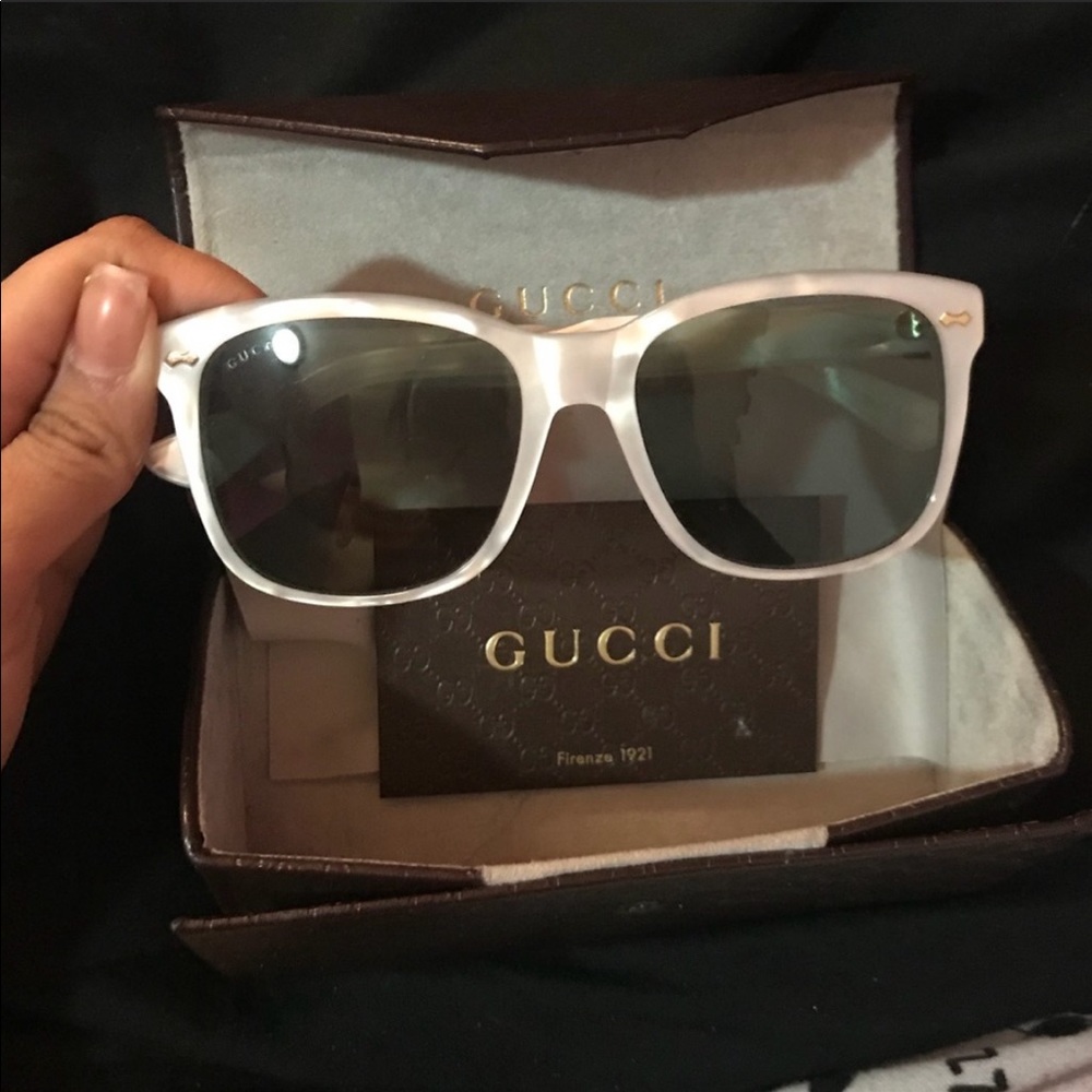 Gucci White Marble Shades